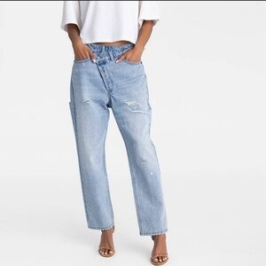 BNWT KBB BY KAHLANA Women's Light Blue Cropped Jeans